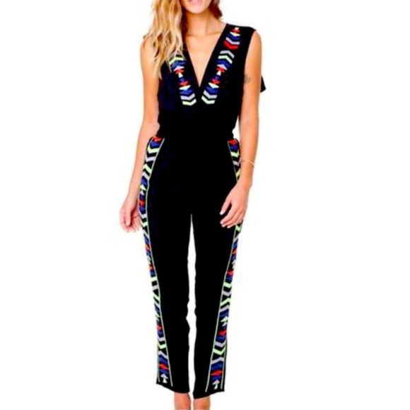 (S) Tasi Malibu ASHLEY Jumpsuit - Black‎ - Picture 1 of 3